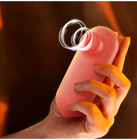 SECWELL - Little Pudding Pulse Suction Vibrating Egg (Battery - Pink)